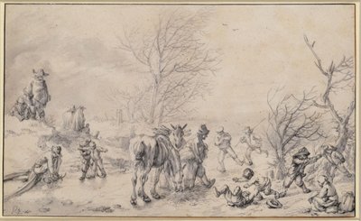 Eisvergnügen von Philips Wouwerman