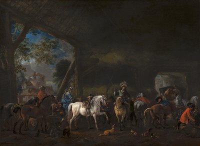Die Ankunft im Stall von Philips Wouwerman