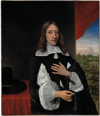 Porträt von Professor Franciscus Van Schooten, 1656 von Phillips de Koninck