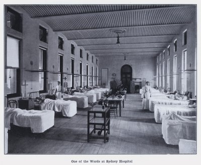 Eine der Stationen im Sydney Hospital von Photographer Australian