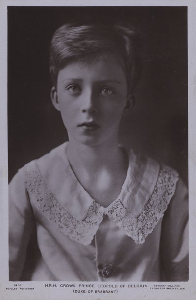Kronprinz Leopold, später König Leopold III. von Belgien von Photographer Belgian