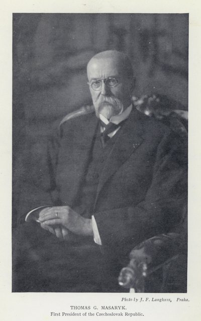 Tschechoslowakei: Thomas G. Masaryk, erster Präsident der Tschechoslowakischen Republik von Photographer Czech