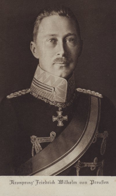 Kronprinz Wilhelm, ältester Sohn von Kaiser Wilhelm II. von Deutschland von Photographer German