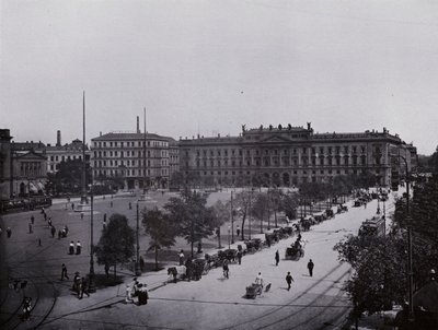 Leipzig: Augustusplatz (s/w Foto) von Photographer German
