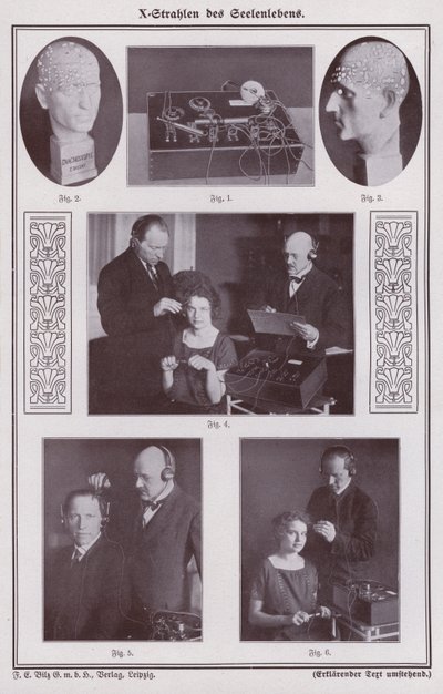 Persönlichkeitsanalyse mit Röntgenstrahlen (s/w Foto) von Photographer German