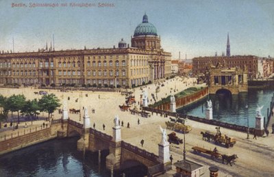 Schlossbrücke und Königspalast, Berlin, Deutschland von Photographer German