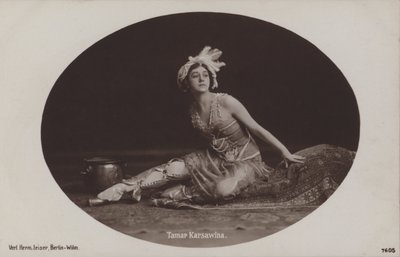 Tamara Karsavina, russische Ballerina und Ballettlehrerin von Photographer German