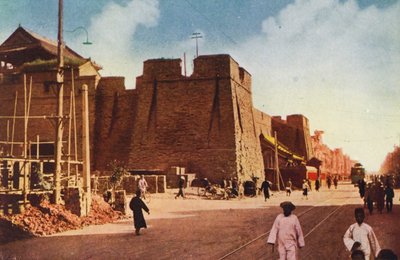 Mandschurei: Teil der Stadtmauer von Mukden von Photographer Japanese