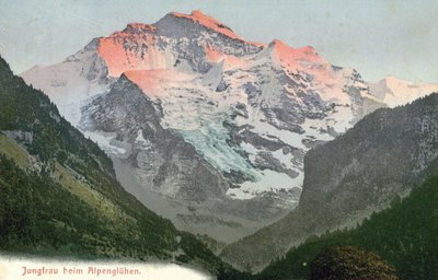 Alpenglühen, Jungfrau, Schweiz von Photographer Swiss