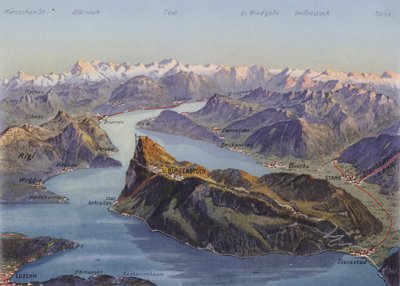Bürgenstock und Vierwaldstättersee von Photographer Swiss