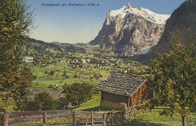Grindelwald und Wetterhorn, Schweiz von Photographer Swiss