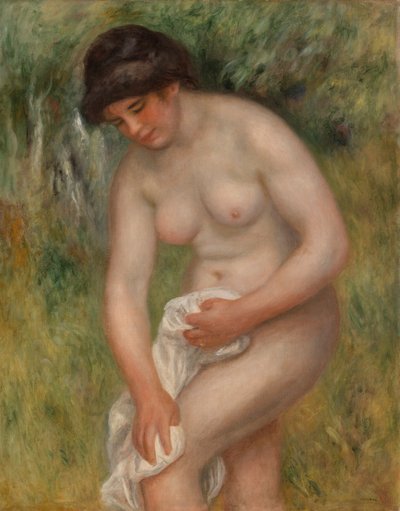 Badende trocknet sich ab von Pierre-Auguste Renoir
