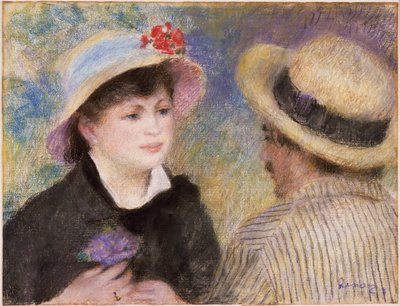 Paar im Boot (angeblich Aline Charigot und Renoir) von Pierre-Auguste Renoir