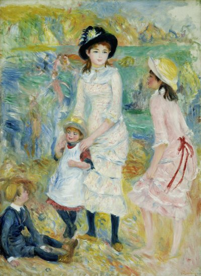 Kinder am Strand, Guernsey von Pierre-Auguste Renoir