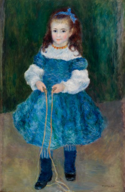 Mädchen mit Springseil (Porträt von Delphine Legrand) von Pierre-Auguste Renoir