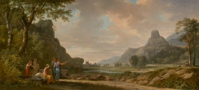 Berg Athos als Denkmal für Alexander den Großen geschnitzt von Pierre-Henri de Valenciennes