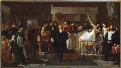 Ehrungen für Raffael auf seinem Sterbebett von Pierre Nolasque Bergeret