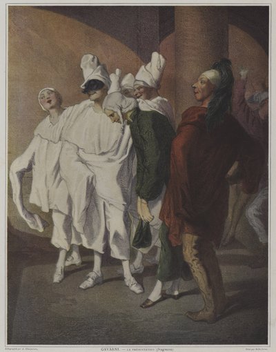Detail von La Presentation von Pierre (after) Gavarni