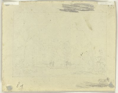 Blatt mit Skizzen von Pierre Antoine Mongin