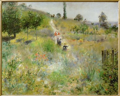Chemin montant dans les hautes herbes von Pierre Auguste Renoir