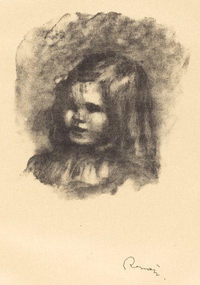 Claude Renoir, nach links gedreht von Pierre Auguste Renoir