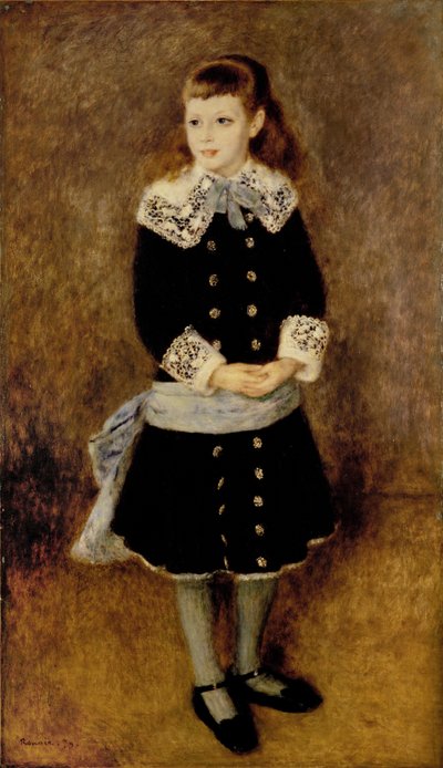 Das Mädchen mit dem blauen Gürtel von Pierre-Auguste Renoir