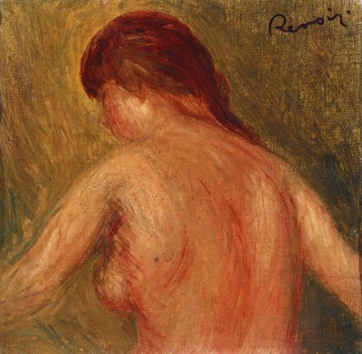 Weiblicher Akt von hinten von Pierre Auguste Renoir