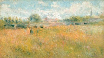 Landschaft am Ufer der Seine in Rueil von Pierre Auguste Renoir