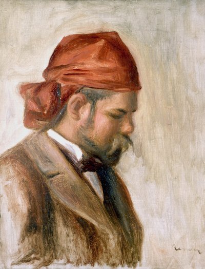 Vollard mit einem roten Schal von Pierre-Auguste Renoir
