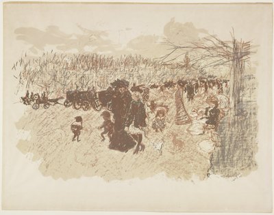 Allee im Bois de Boulogne von Pierre Bonnard