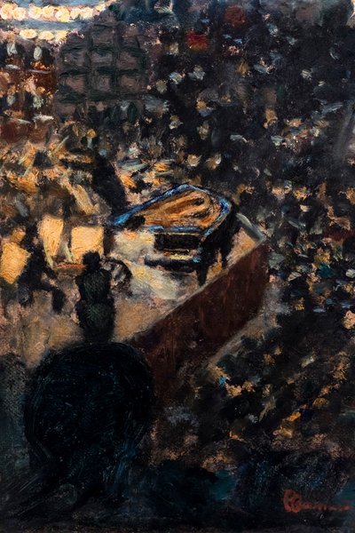 Das Konzert oder Das Lamoureux-Konzert, Detail, ca. 1895 von Pierre Bonnard