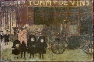 Le fiacre ou Le commerce de vins ou La sortie de l’école von Pierre Bonnard