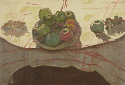 Teller mit Äpfeln auf einem Tisch, um 1910-12 von Pierre Bonnard