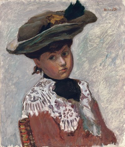 Porträt einer jungen Frau oder Der Hut, ca. 1905 von Pierre Bonnard