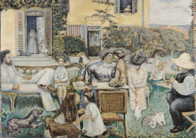 Der bürgerliche Nachmittag, oder Die Terrasse Familie von Pierre Bonnard