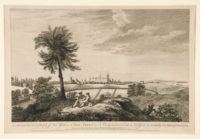 Eine Südostansicht der Stadt New York in Nordamerika von Pierre Charles Canot