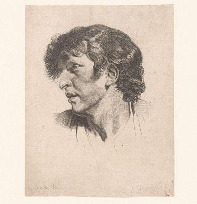 Kopf eines jungen Mannes, nach links gedreht von Pierre Charles Ingouf