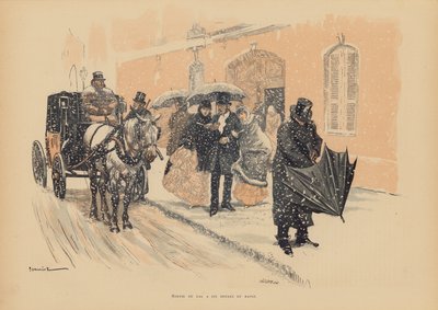 Pariser verlassen einen Ball um sechs Uhr morgens von Pierre Georges Jeanniot