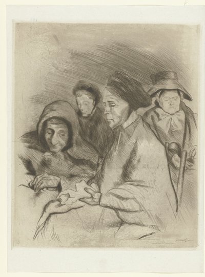 Vier alte Frauen von Pierre Georges Jeanniot