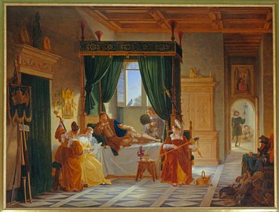 Die Genesung von Bayard von Pierre Henri Revoil
