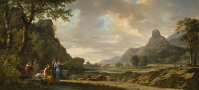 Der Berg Athos als Denkmal für Alexander den Großen, 1796 von Pierre Henri de Valenciennes