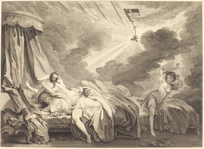 Das Feuerwerk von Pierre Laurent Auvray after Jean Honoré Fragonard