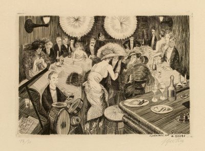 Die Bar im Le Boeuf sur le Toit von Pierre Louis Gatier