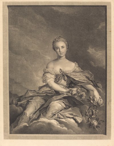 Flora beim Aufstehen von Pierre Maleuvre after Jean Marc Nattier