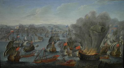 Combate Naval De Palermo 16760602 Pierre Puget 1677 von Pierre Puget