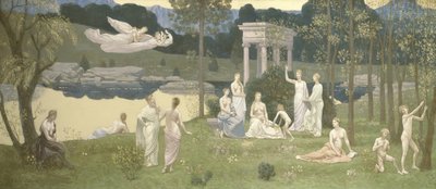 Der heilige Hain, geliebt von den Künsten und den Musen, 1884-1889 von Pierre Puvis de Chavannes