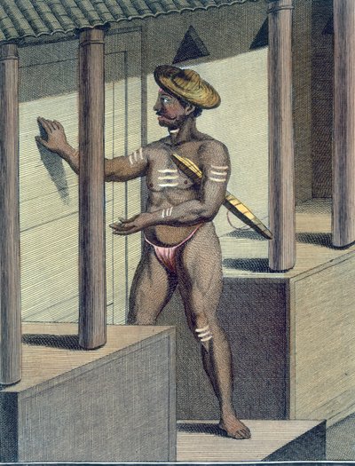 Carépatré Pandaron (religiöser Anhänger, der Schweigen gelobt hat), graviert von Poisson, aus 