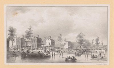 Bahnhofsgebäude der Rheinspoorweg in Amsterdam von Pierre Tetar van Elven (possibly)