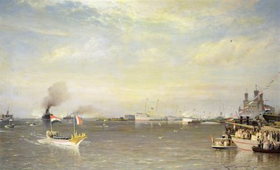 Landung von Präsident Armand Fallieres in Amsterdam von Pieter Christiaan Cornelis Dommelshuizen