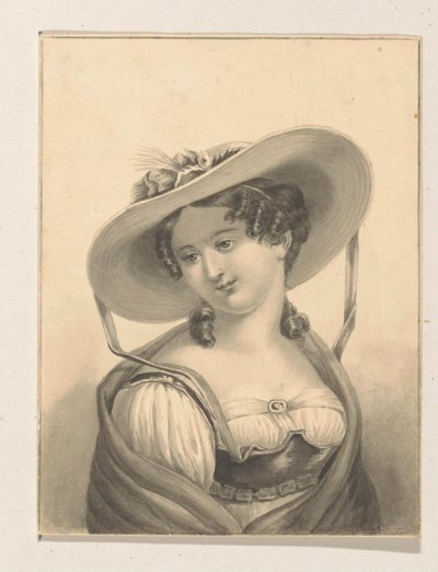 Mädchen mit Hut von Pieter Cornelis van den Velden